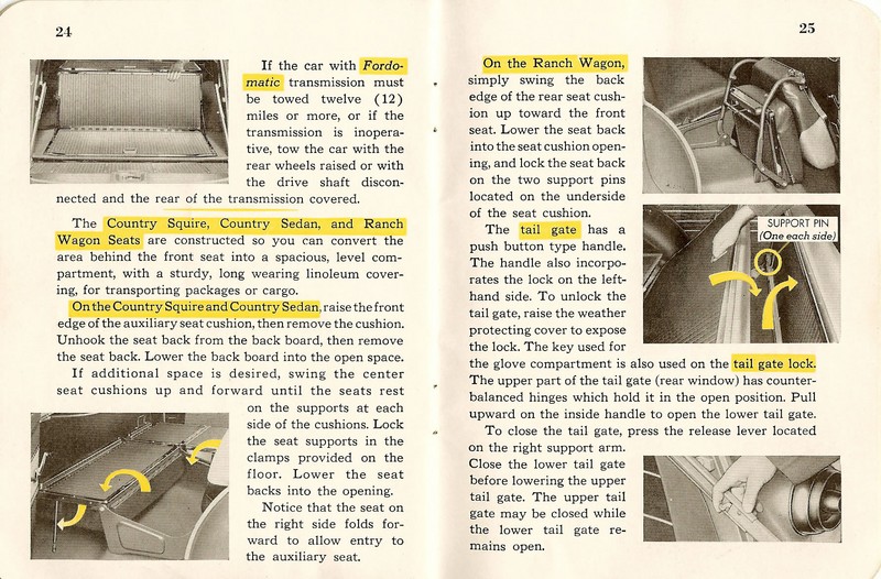 1953 Ford Owners Manual Page 19